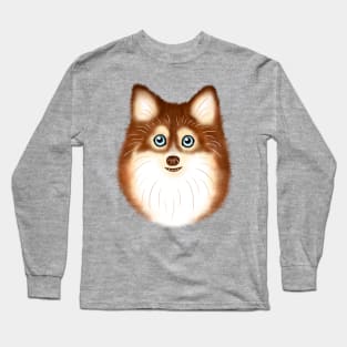 Red Pomsky Long Sleeve T-Shirt